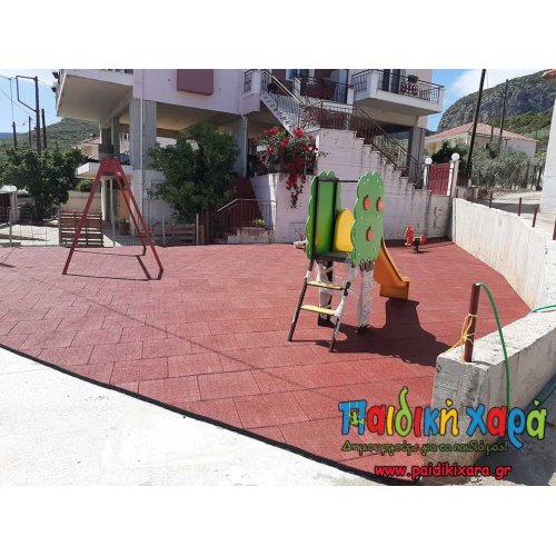 Κατασκευή νέας παιδικής χαράς με δάπεδο EPDM